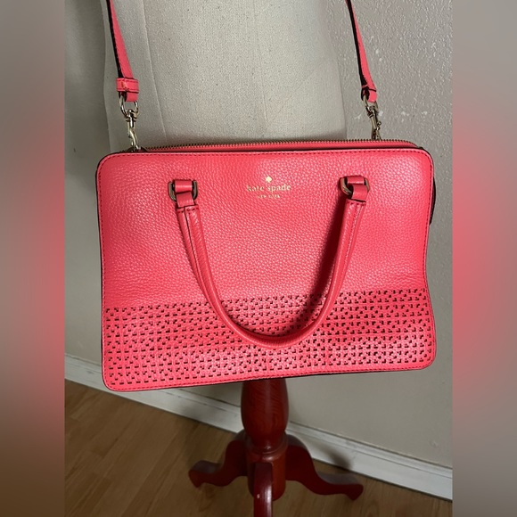 kate spade Handbags - Kate Spade neon pink tote crossbody bag